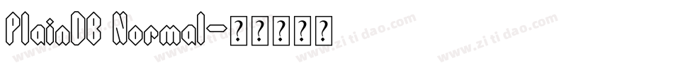 PlainDB Normal字体转换